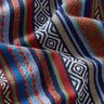 Decor Fabric Jacquard abstract stripes – navy blue/carmine,  thumbnail number 2