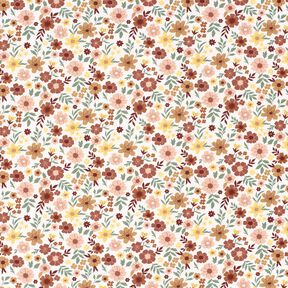 Cotton Jersey sea of flowers – ivory/light dusky pink, 