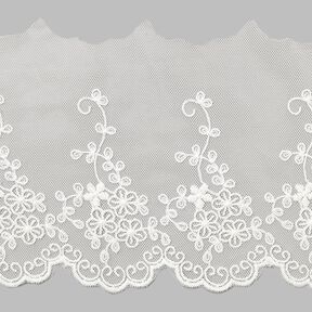Floral Tulle Lace (120 mm) – white, 