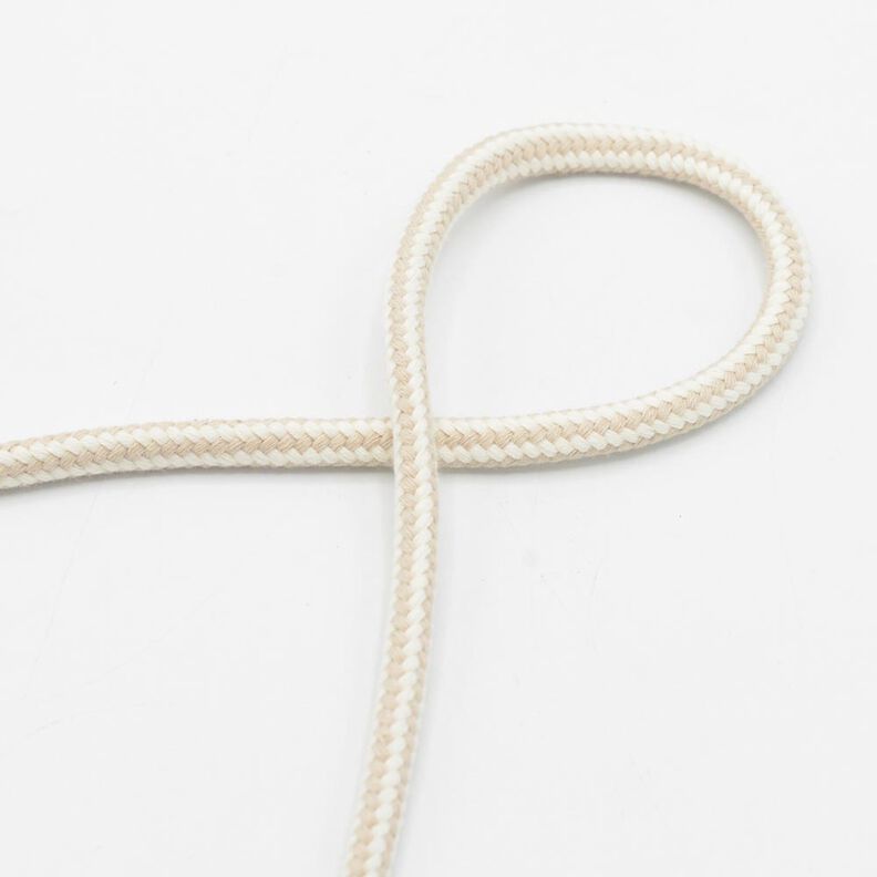 Cotton cord 2-colour [Ø 8 mm] – natural,  image number 1