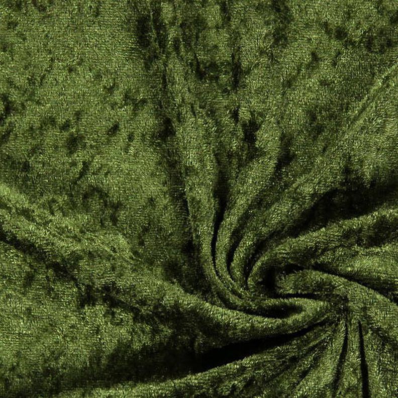 Panne velvet – dark olive,  image number 1