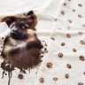 French Terry German Shepherd Panel | Glitzerpüppi – light beige,  thumbnail number 2