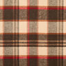 colourful checked coat fabric – cashew/black brown,  thumbnail number 1