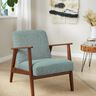 Upholstery Fabric Colourful Weave – light petrol/light taupe,  thumbnail number 4