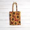 Decor Fabric Tapestry Fabric sunflowers – carmine/sunglow,  thumbnail number 7