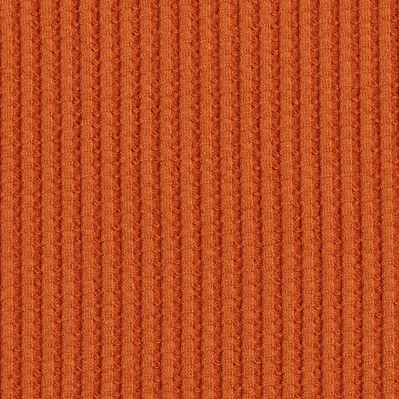 Cotton waffle jersey Plain – terracotta,  image number 4