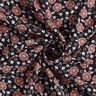 viscose fabric sea of flowers – black/lobster,  thumbnail number 3