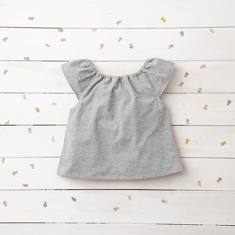 Medium Cotton Jersey Mottled – light grey,  image number 7