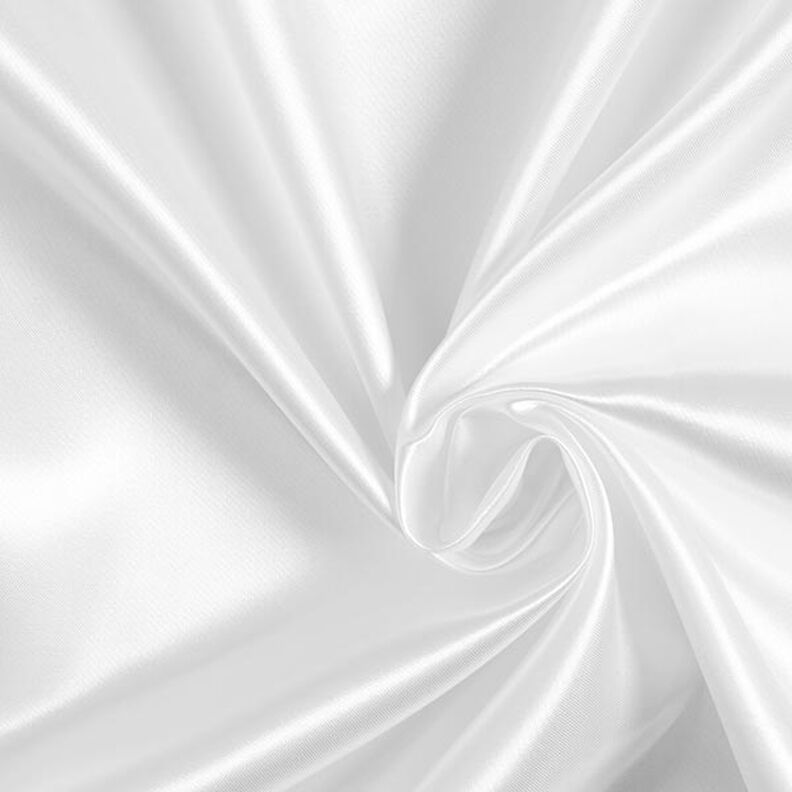 Polyester Satin – white,  image number 1