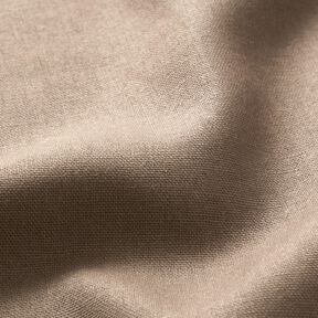 pure heavy linen Plain – dark taupe, 