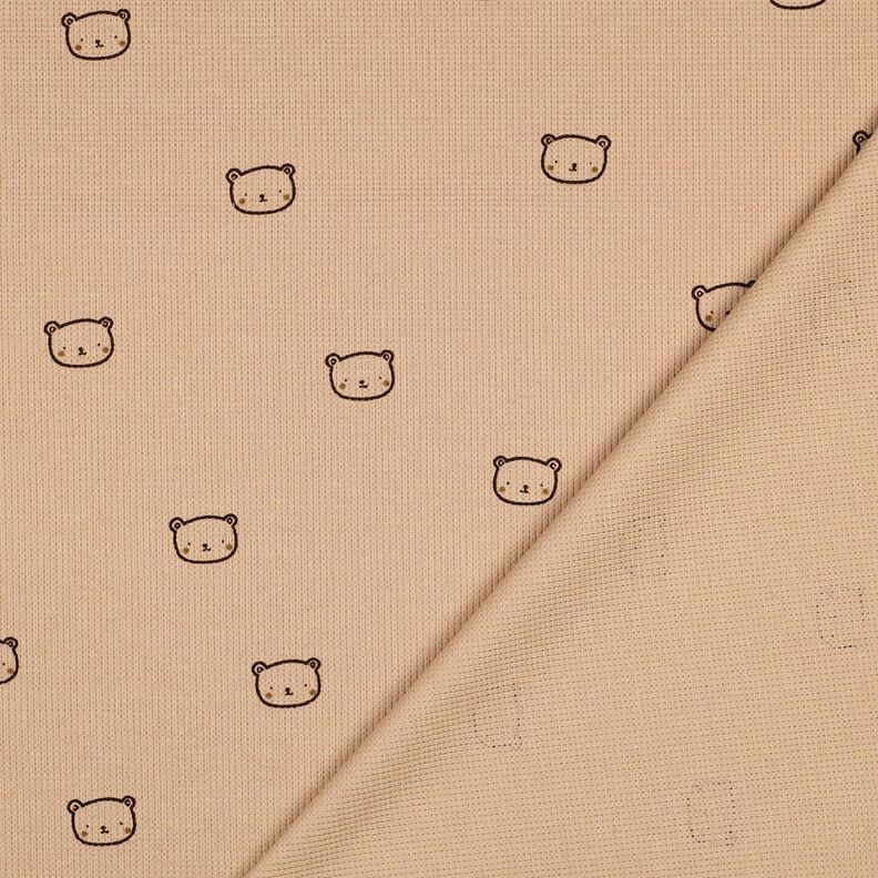 Waffle Jersey little bear | Poppy Fabrics – dark dusky pink/aubergine, image number 4