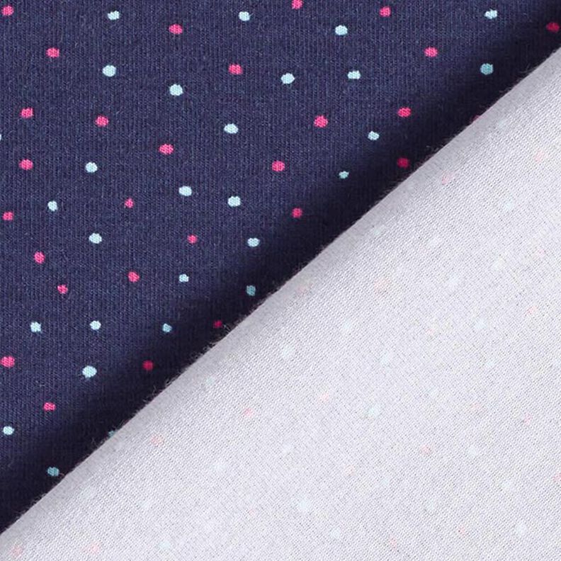 Cotton Jersey Colourful little dots – navy blue,  image number 4