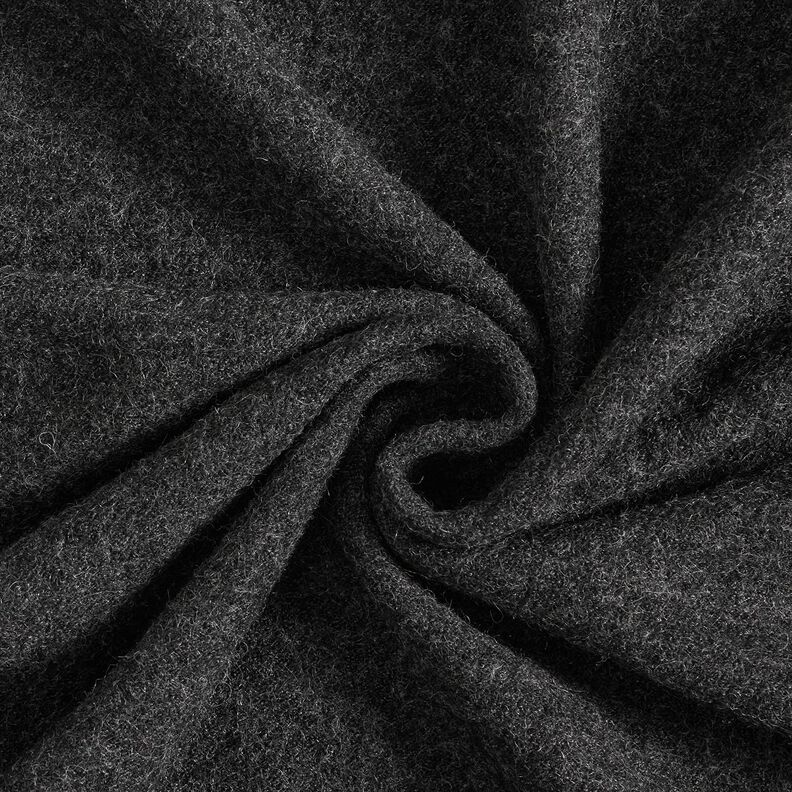 Lightweight viscose and wool blend knitted fabric – anthracite,  image number 1