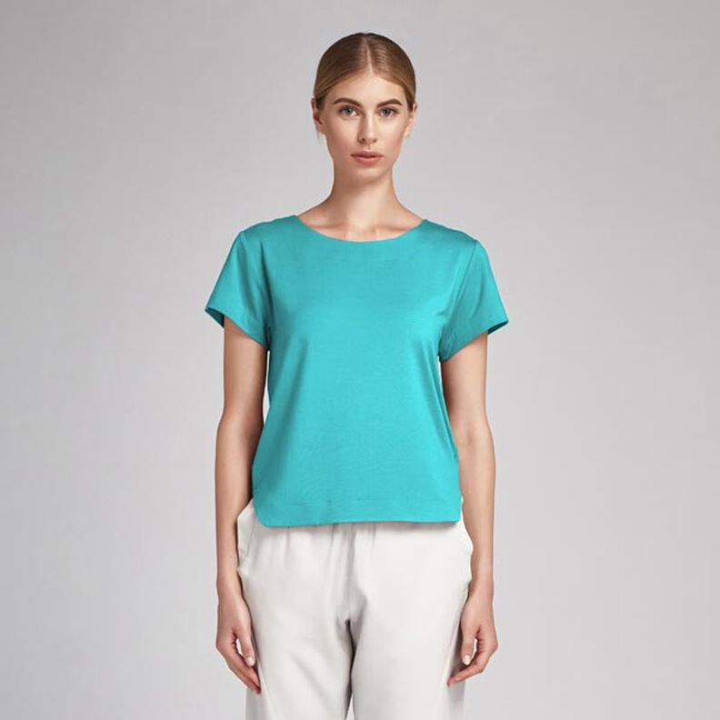 Cotton Poplin Plain – light turquoise,  image number 6