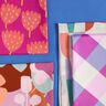 Cotton Satin Large Gingham | Nerida Hansen – pastel violet/offwhite,  thumbnail number 5