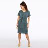 FRAU VIKKI - loose dress with a V-neckline and belt, Studio Schnittreif | XS - XXL,  thumbnail number 4