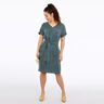 FRAU VIKKI - loose dress with a V-neckline and belt, Studio Schnittreif  | XS -  XXL,  thumbnail number 4