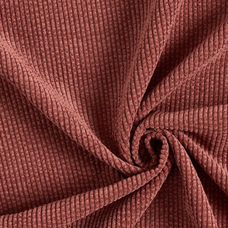 Chunky Corduroy Bubble Plain – dark dusky pink,  image number 1