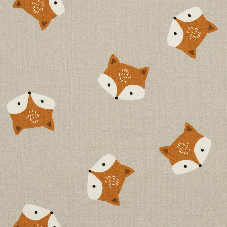 French Terry little fox &ndash; silver grey,  image number 1