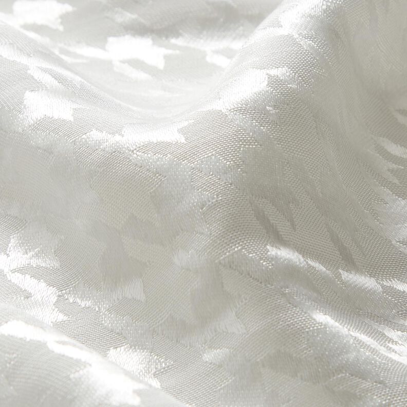 Jacquard pepita fabric – white,  image number 2