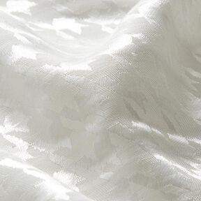 Jacquard pepita fabric – white, 