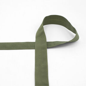 Elastic edging tape (folding elastic) matt [20 mm] – khaki, 