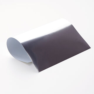 Glossy iron-on film Din A4 – silver metallic, 