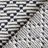 Diamonds chunky knit cotton – white/navy blue,  thumbnail number 4
