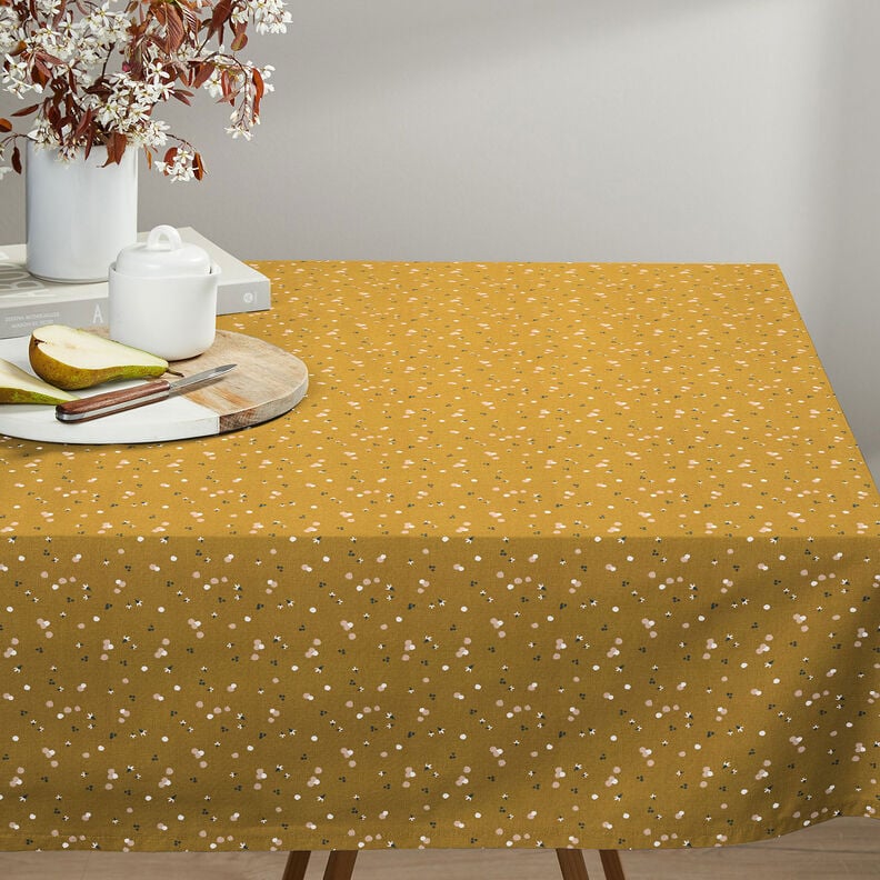 Cotton Cretonne Coloured dots – mustard,  image number 6