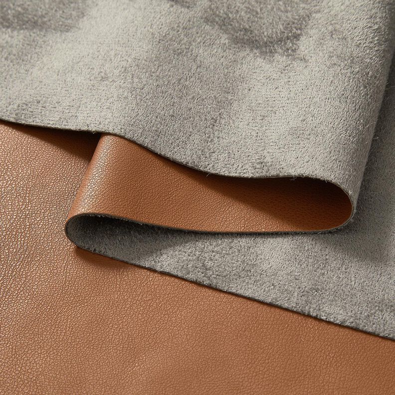 Imitation Leather with velour reverse  – cinnamon,  image number 3