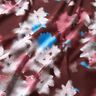 Cotton Jersey blurred flowers digital print – merlot/blue,  thumbnail number 2