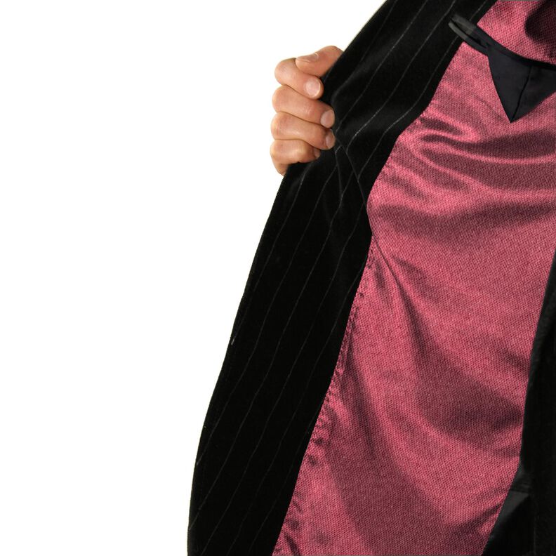 Satin lining plain – hollyhock,  image number 5