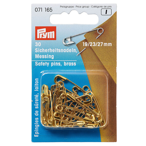 Safety pins [19/23/27 mm] | Prym – gold,  image number 1