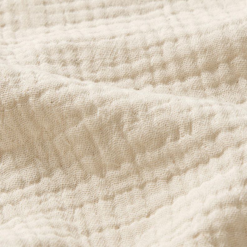Double Gauze/Muslin Linen Blend Uni  – natural,  image number 2