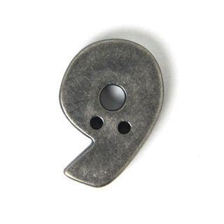 Numeral 9 – Metal-look, 