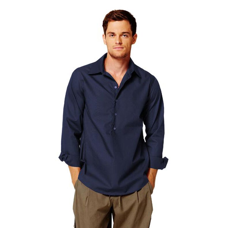 Cotton Poplin Plain – navy blue,  image number 7