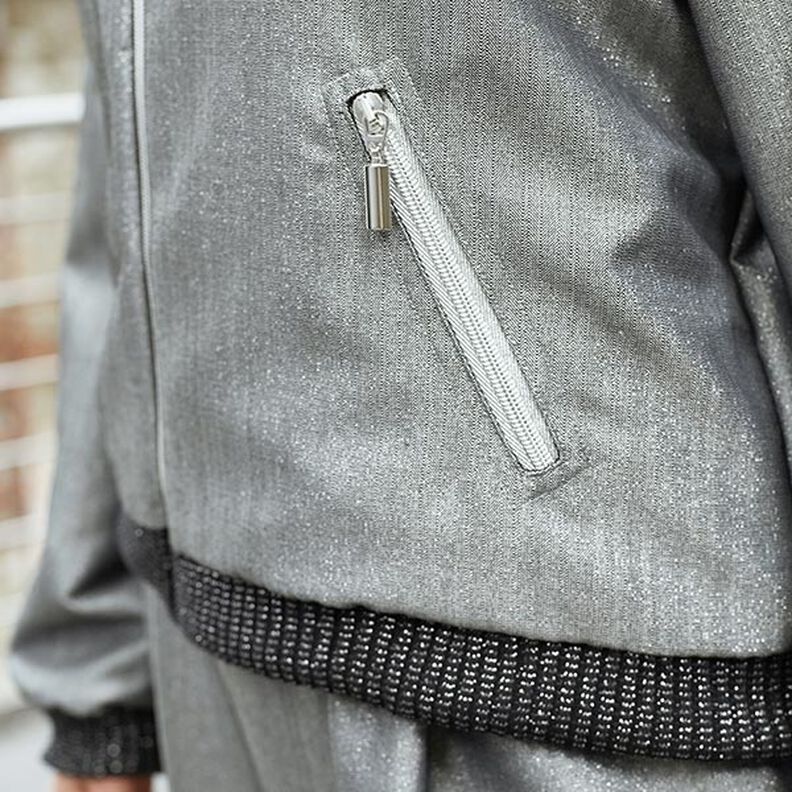Endless Zip | Prym – metallic silver,  image number 4