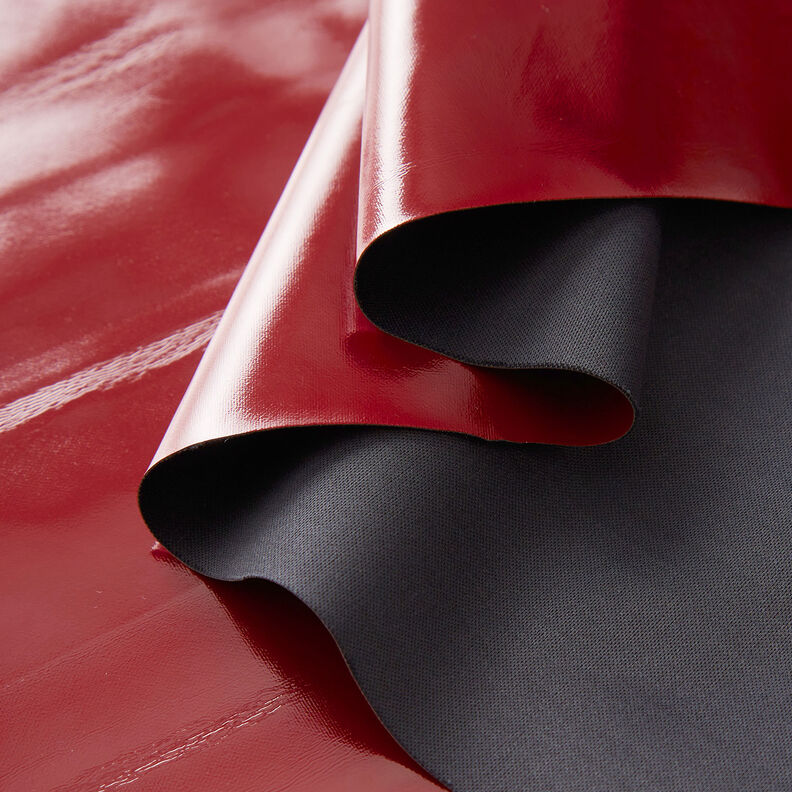 Patent leather imitation plain – burgundy,  image number 3
