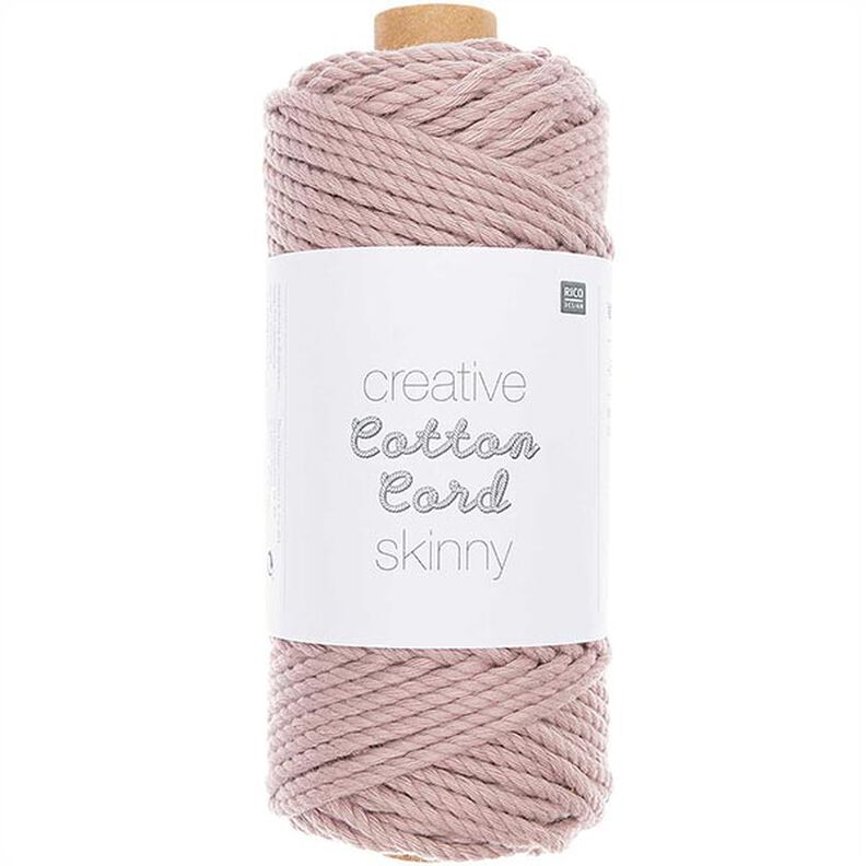 Creative Cotton Cord Skinny Macrame Cord [3mm] | Rico Design - dusky pink,  image number 1