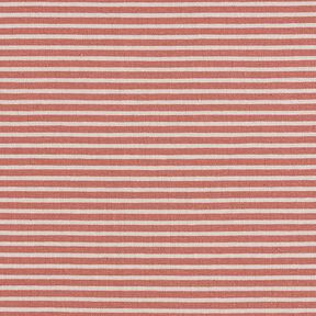 Narrow Stripes Cotton Jersey – anemone/terracotta, 