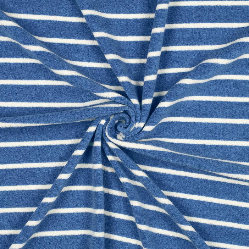 terry cloth jersey Stripes – brilliant blue/ivory,  image number 2