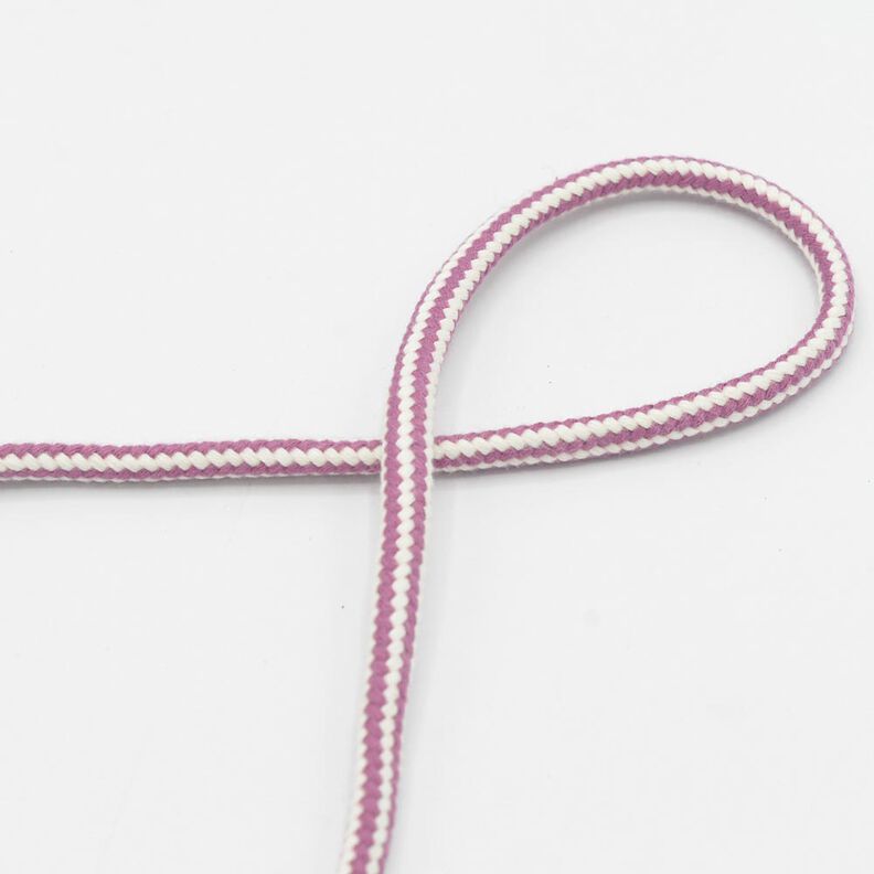 Cotton cord 2-colour [Ø 8 mm] – dark dusky pink,  image number 1