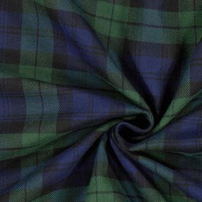 Stretch Tartan – navy/green, 