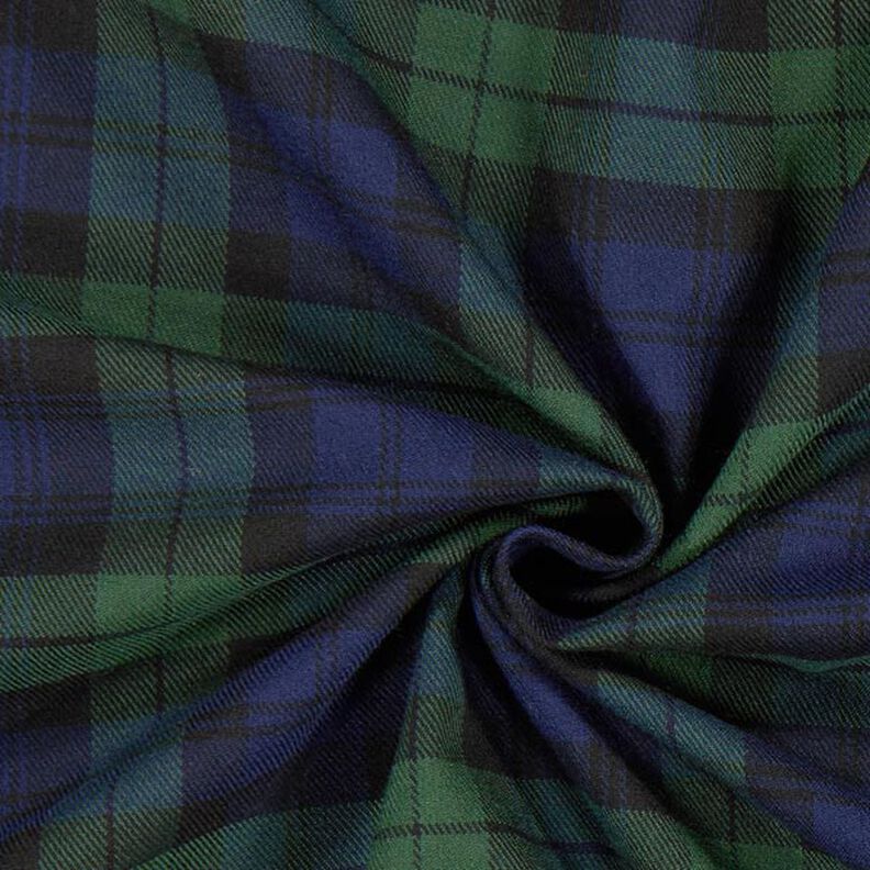 Stretch Tartan – navy/green,  image number 2
