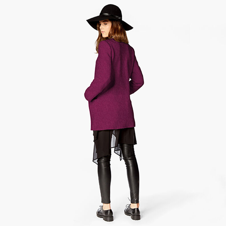 Fulled woollen loden – purple,  image number 9