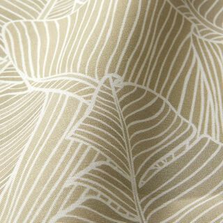 Outdoor Fabric Canvas leaf lines – dark beige, 