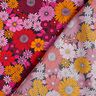 viscose fabric Summer Flowers – fire red/black,  thumbnail number 4