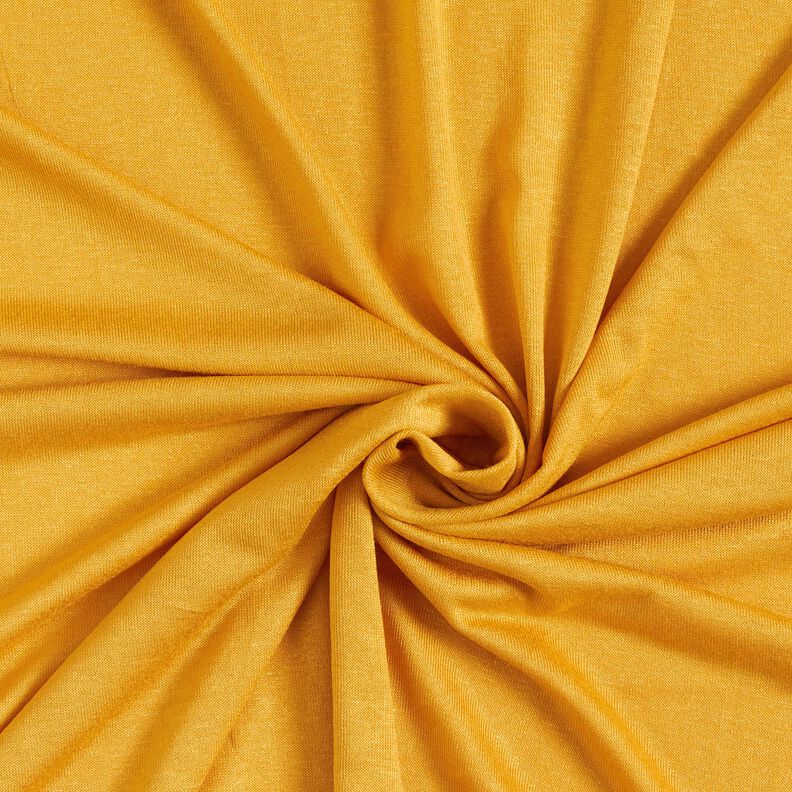 Lightweight summer jersey viscose – curry yellow,  image number 1