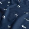 Cotton Jersey sketched sailing boats – navy blue,  thumbnail number 2
