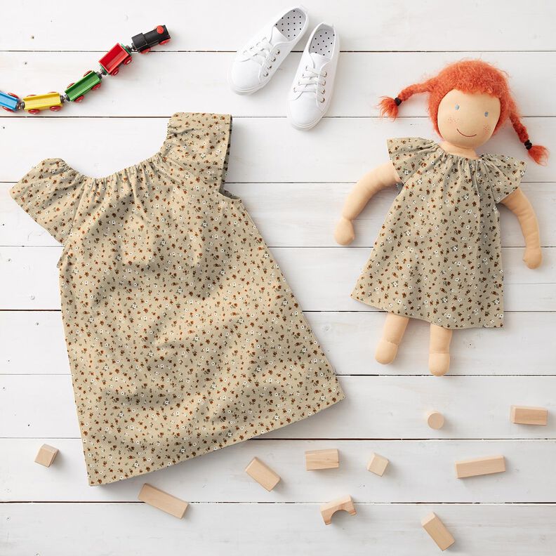 Cotton Jersey Millefleur &ndash; sand,  image number 6